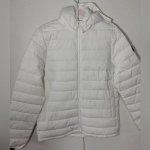 Abercrombie & Fitch NWOT White Puffer Jacket